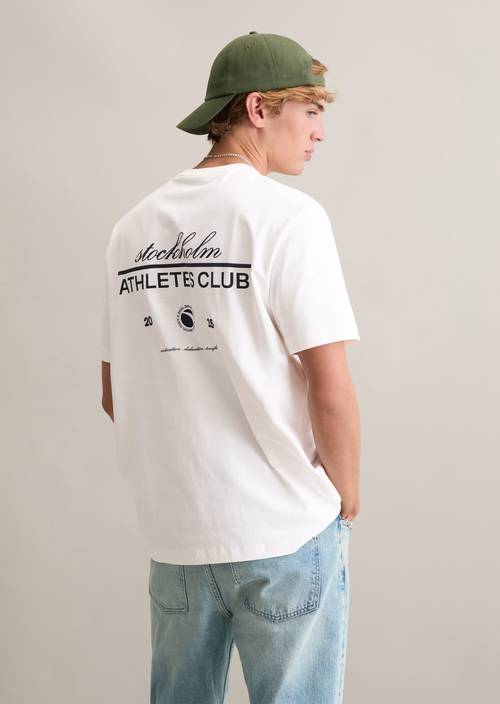 T-Shirt relaxed Silky White in Frontalansicht