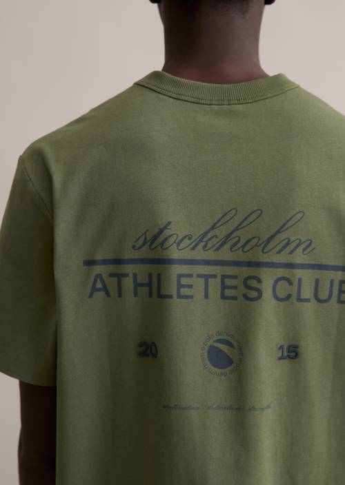 T-Shirt relaxed Dark Moss in Detailansicht