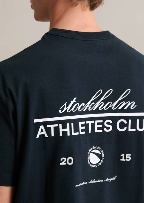 T-Shirt relaxed Navy Teal in Detailansicht