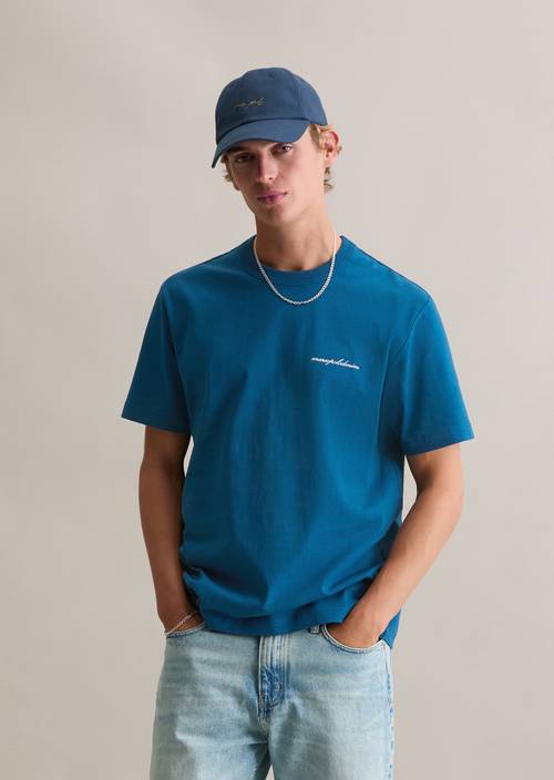 T-Shirt relaxed Coastal Blue in Frontalansicht