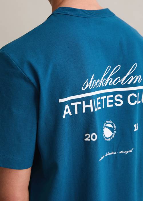 T-Shirt relaxed Coastal Blue in Detailansicht