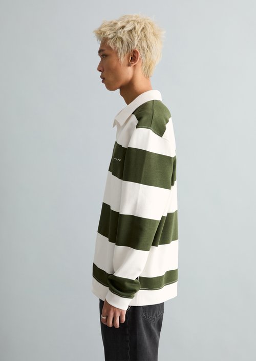 Polo sweatshirt relaxed — Dark Green