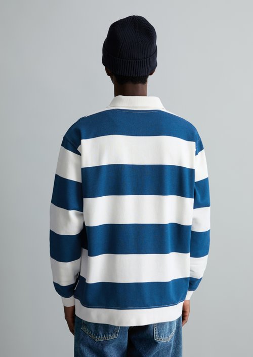Polo sweatshirt relaxed — Dark Blue