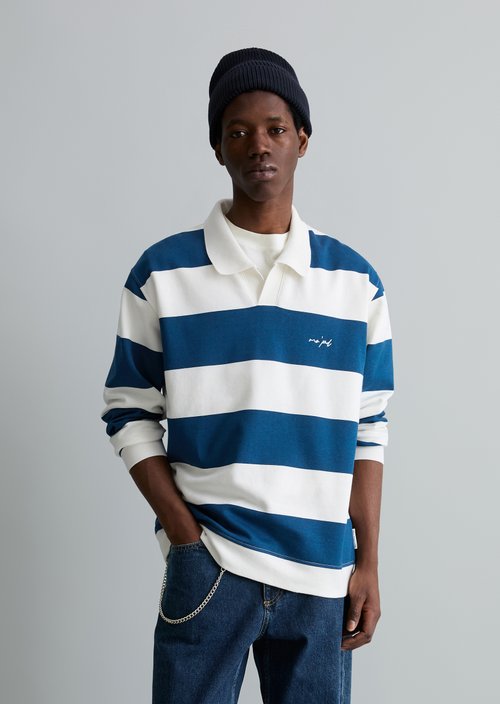 Polo sweatshirt relaxed — Dark Blue