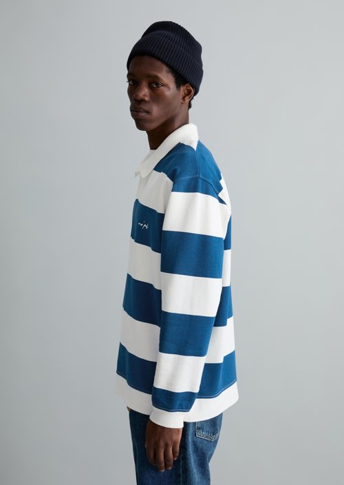 Polo sweatshirt relaxed — Dark Blue