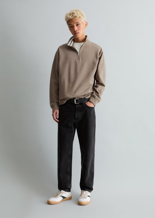 Relaxed sweat troyer — Cold Taupe