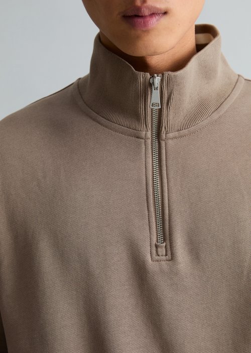 Relaxed sweat troyer — Cold Taupe