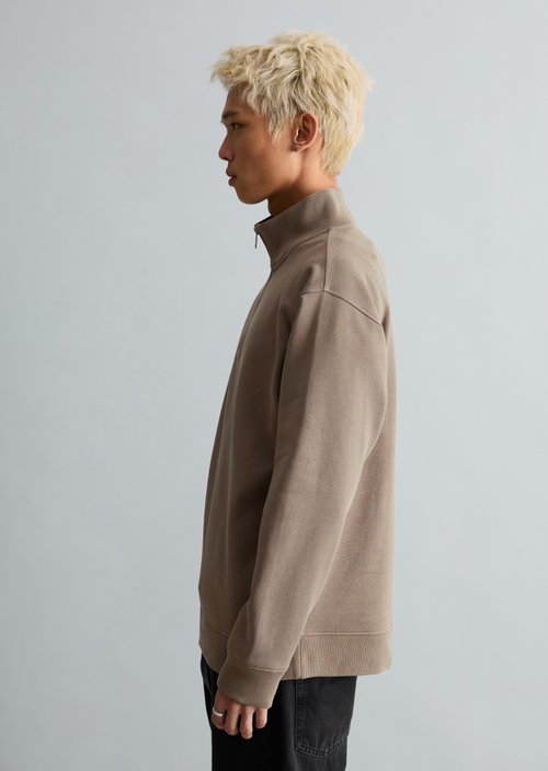 Relaxed sweat troyer — Cold Taupe
