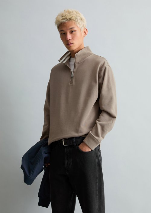 Relaxed sweat troyer — Cold Taupe