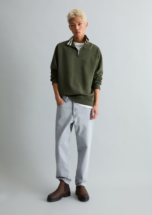 Relaxed sweat troyer — Dark Moss