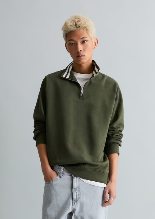 Relaxed sweat troyer — Dark Moss