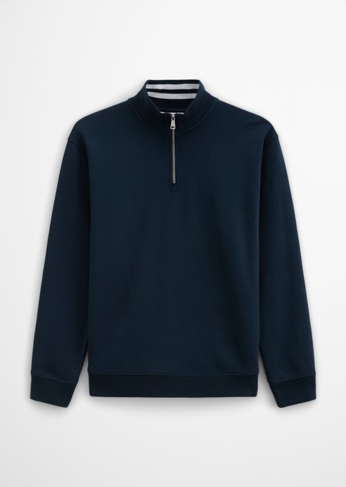 Relaxed sweat troyer — Navy Teal