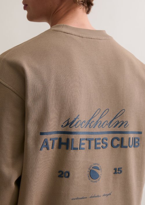 Relaxed sweatshirt — Cold Taupe