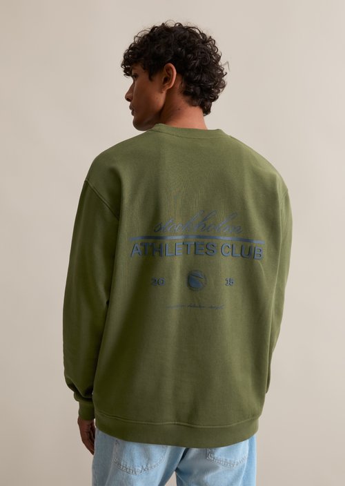 Relaxed sweatshirt — Dark Moss