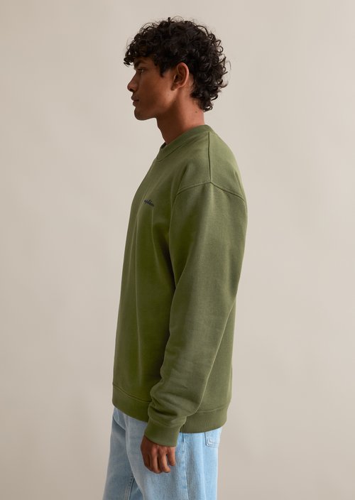 Relaxed sweatshirt — Dark Moss