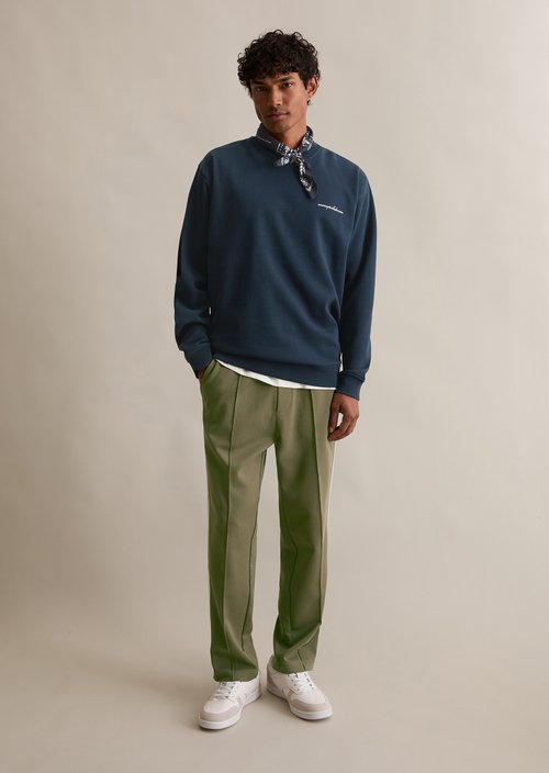 Relaxed sweatshirt — Navy Teal