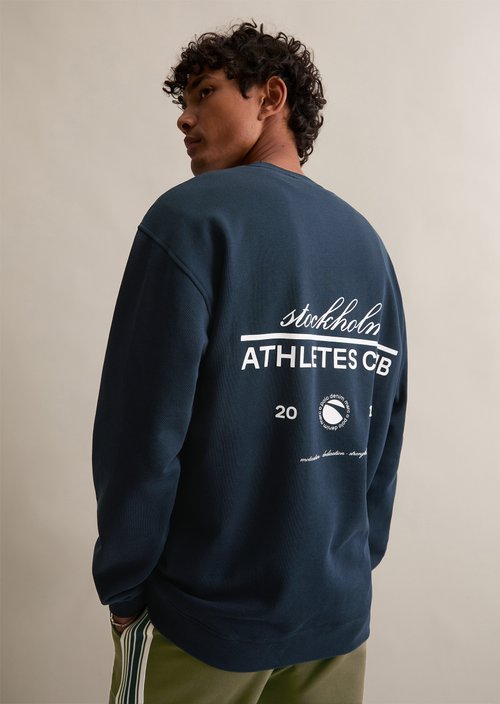 Relaxed sweatshirt — Navy Teal