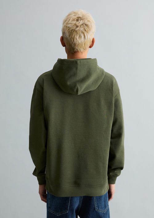 Hoodie relaxed — Dark Moss