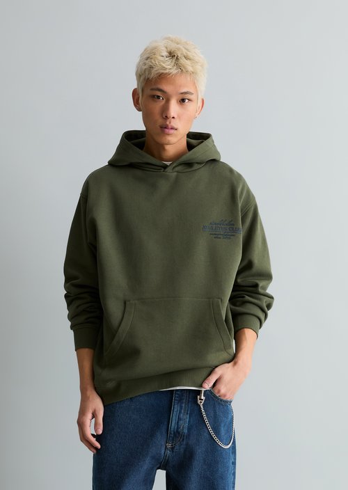 Hoodie relaxed — Dark Moss
