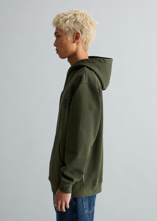 Hoodie relaxed — Dark Moss