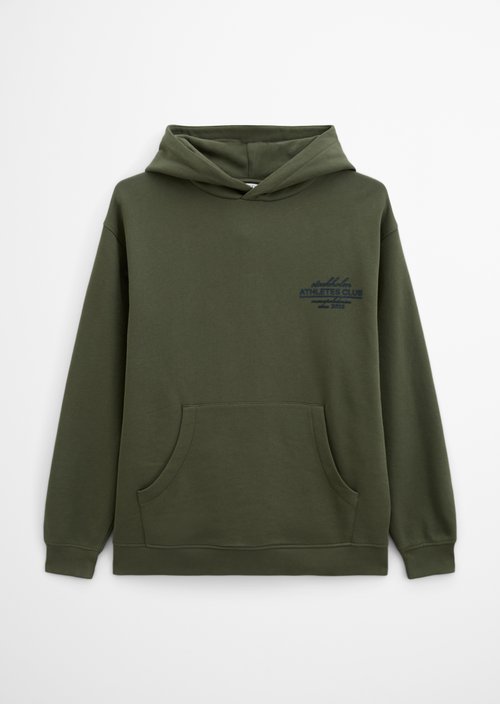 Hoodie relaxed — Dark Moss