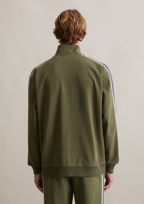 Relaxed track jacket — Dark Moss