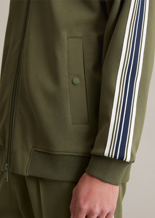 Relaxed track jacket — Dark Moss