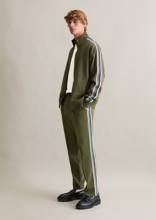 Relaxed track jacket — Dark Moss