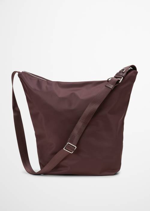 Hobo Bag medium aus recyceltem Material rot Schultertaschen