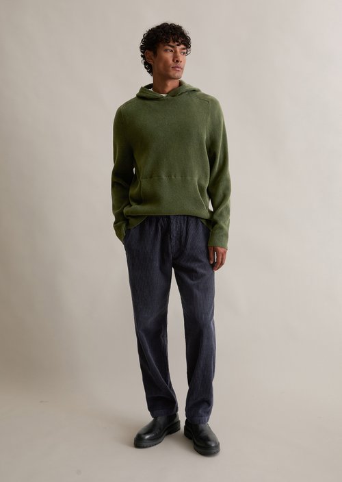 Hoodie loose — Swamp Green