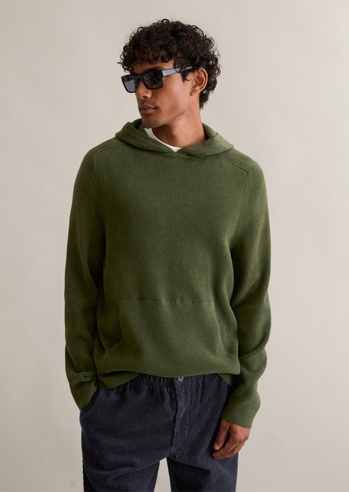Hoodie loose — Swamp Green