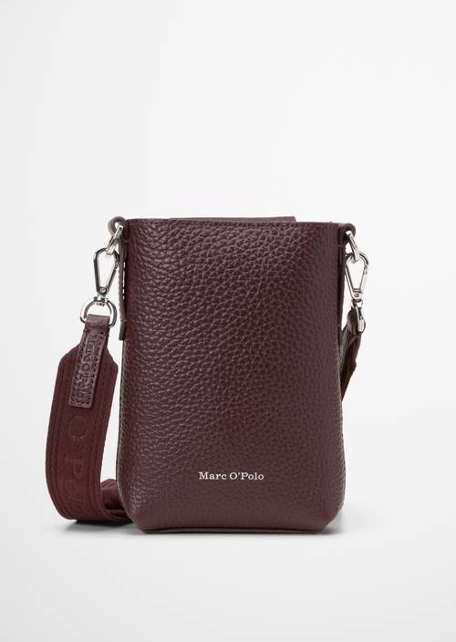 Smartphone-Tasche aus genarbtem Rindleder