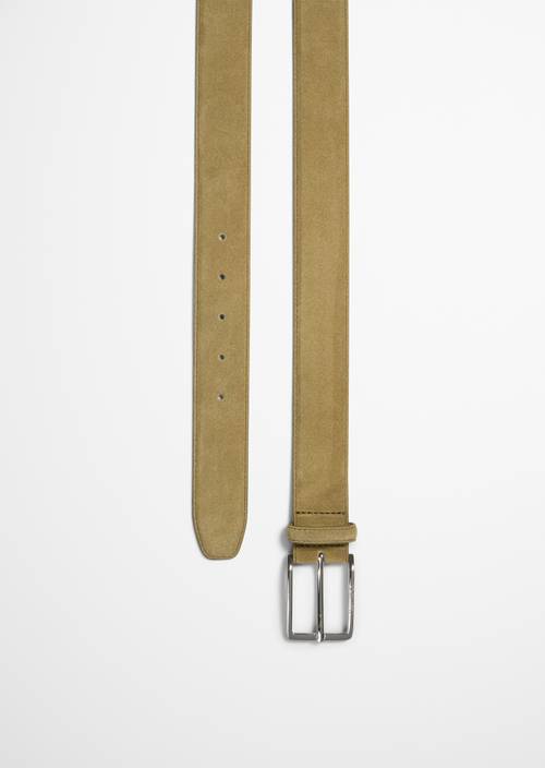 Iben Belt Green Mustard in detail view