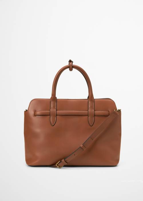 Shopper medium aus edlem Rindleder braun Shopper MARC O'POLO