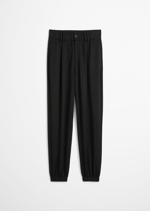 Relaxed jersey pants — Black
