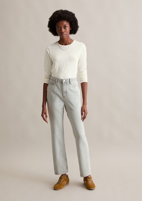 Jeans model Onna straight — Light Grey