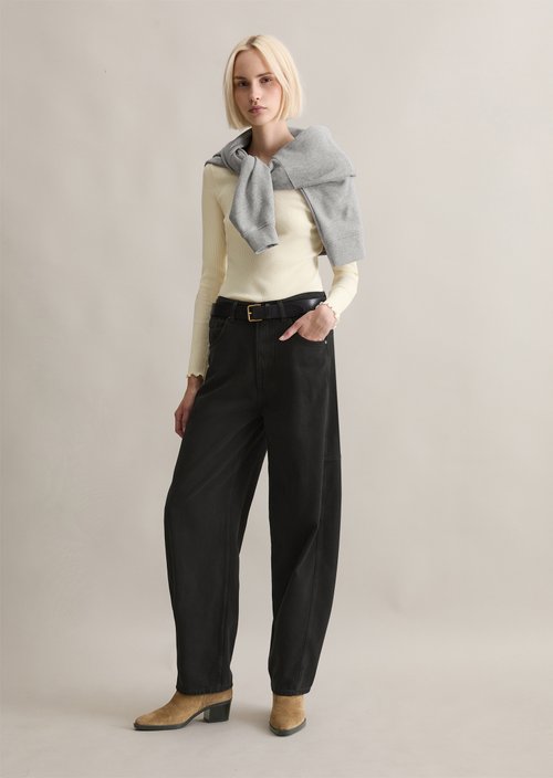Jeans model Enni barrel — Black