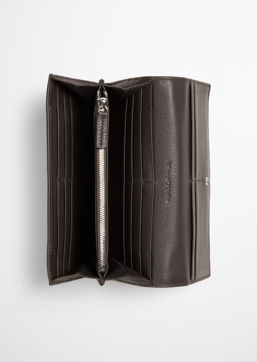 Jessie Combination Wallet — Burnt Coffee