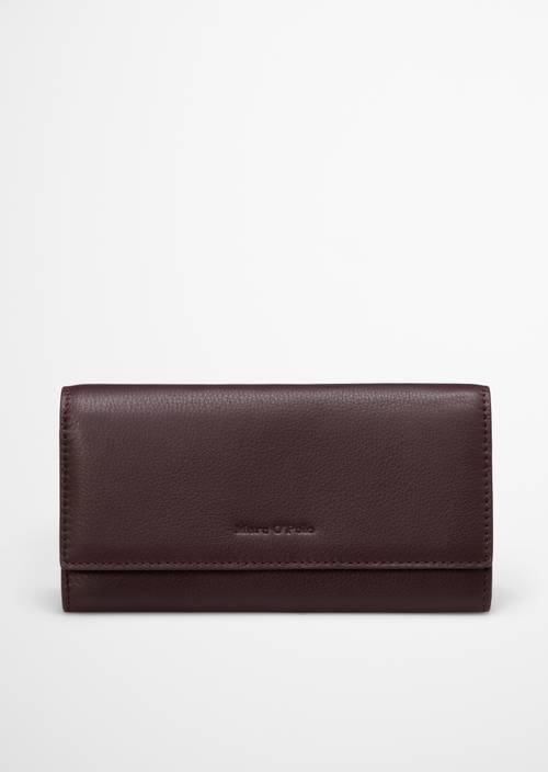 Jessie Combination Wallet Black Cherry in front view