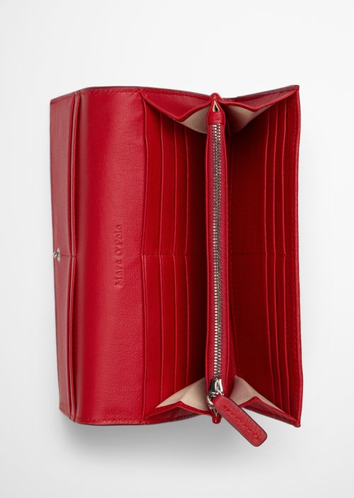 Jessie Combination Wallet — Shiny Red