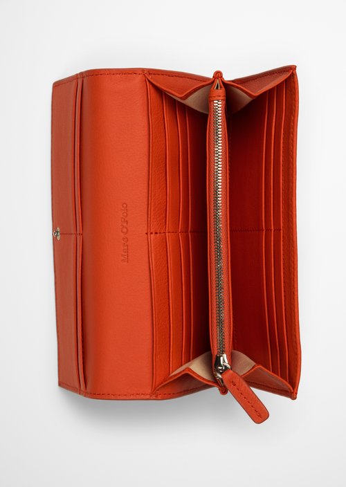 Jessie Combination Wallet — Vivid Orange