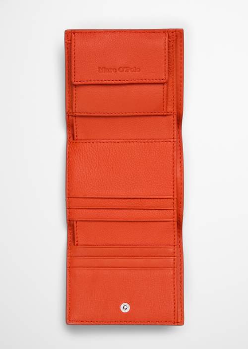 Judis Combination Wallet Vivid Orange shown opened