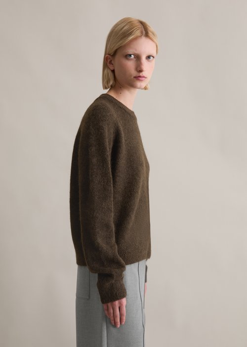 Relaxed knit sweater — Black Espresso