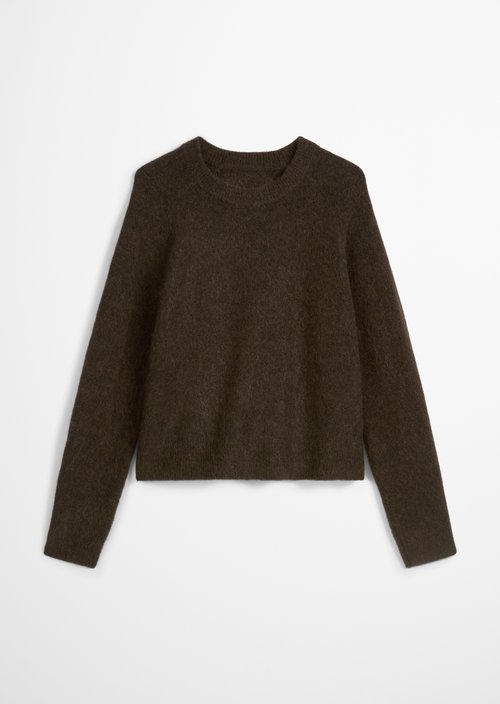 Relaxed knit sweater — Black Espresso