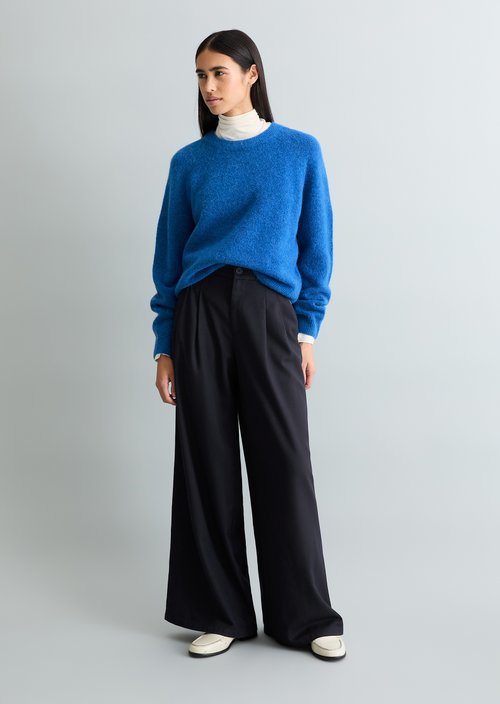 Relaxed knit sweater — Pale Cobalt