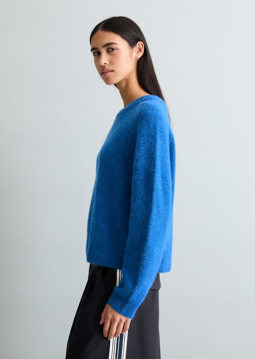 Relaxed knit sweater — Pale Cobalt