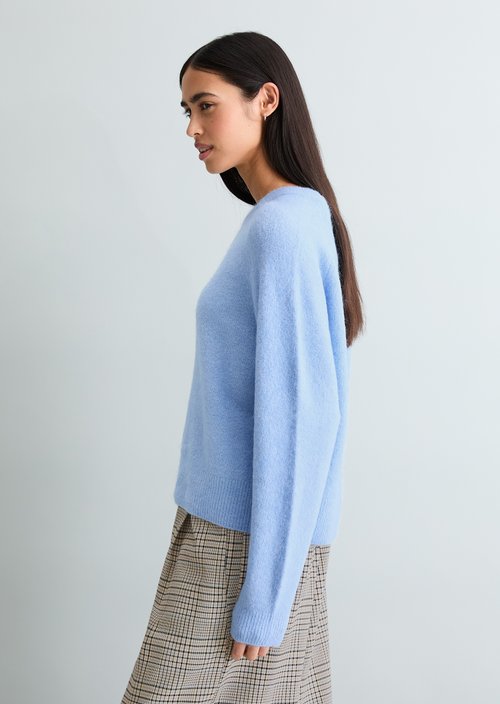 Relaxed knit sweater — Blue Dusk