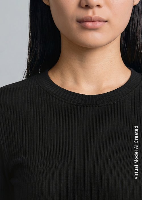 Longsleeve slim — Black