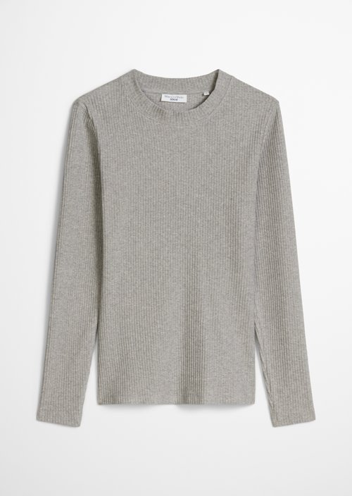 Longsleeve slim — Stone Melange