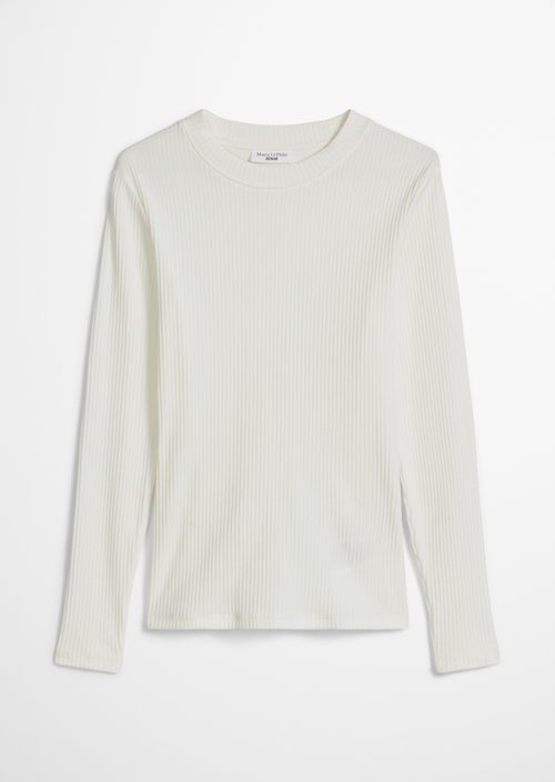 Longsleeve slim — Silky White